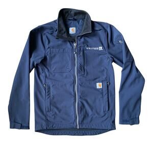 Carhartt Softshell Jacket Mens Sz S Blue Full Zip